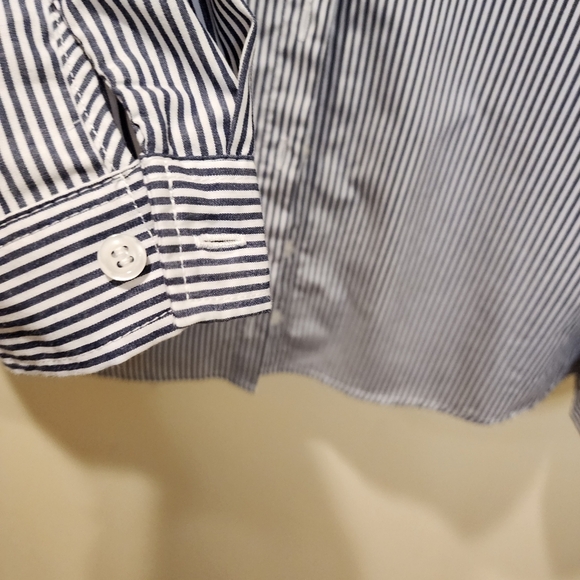 DESIGN LAB Women's Long Sleeves Stripes Non Iron Shirt size S/p - Picture 4 of 6